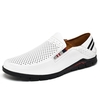 Hommes respirant creux Casual Soft Semelles Cuir de vachette Mocassins