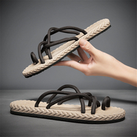 Hommes Respirant Soft Bas Antidérapant Confortable Clip Toe Plage Pantoufles Décontractées