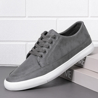 Hommes Respirant Soft Fond Épais Vintage Solide À Lacets Confortables Chaussures Décontractées