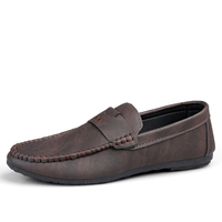 Hommes rétro décontracté respirant résistant à lusure Soft semelle pois chaussures chaussures de conduite