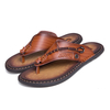 Hommes Soft Pantoufles à bout pointu en cuir véritable