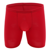Hommes Soft Troncs de sport minces Taille moyenne Sous-vêtements respirants en soie glacée Nylon Boxer
