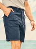 Hommes Solide Côtelé Ceinture Multi Pocket Stick Casual Mid Longueur Shorts