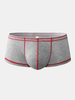 Hommes sous-vêtements de couleur unie U Convex Ppouch respirant Boxers