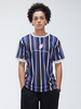 Hommes Sport Feuille Lettre Imprimer Multicolore Rayé Ras Du Cou À Manches Courtes T-shirts Respirants