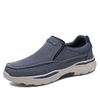Hommes Sport Léger Plateforme Comfy Slip On Casual Denim Sneakers