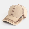 Hommes style britannique motif de broderie couleur unie décontracté extérieur pare-soleil chapeau de soleil