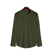 Hommes t-shirt à manches longues coton printemps automne sous-chemise hommes à manches longues col rond décontracté homm