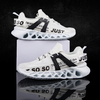 Hommes Tissu Respirant Comfy Soft Bas Épaisse Semelle À Lacets Casual Chaussures De Sport
