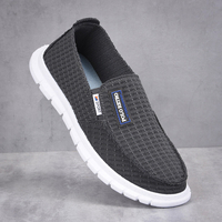 Hommes Tissu Respirant Soft Bas Léger Slip On Confortable Travail Casual Mocassins Chaussures
