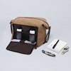 Hommes Toile Grande Capacité Imperméable À Lusure Vintage Pochettes Sacs De Lavage Trousse À Cosmétique