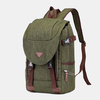 Hommes Toile Grande Capacité Multi-poches Résistant À Leau Casual Sac Pour Ordinateur Portable Sac À Dos Sac À Band