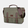 Hommes Toile Multi-poches Résistant À Lusure Vintage Business Messenger Bag Sac Pour Ordinateur Portable Sac À Band