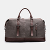 Hommes toile PU cuir grande capacité multi-poches sac à main sac à bandoulière sac de voyage sac de sport sac à bandouli