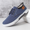 Hommes Toile Respirant Confortable Soft Semelle Antidérapante À Lacets Casual Chaussures De Travail