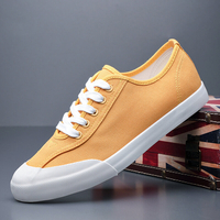 Hommes Toile Respirant Soft Semelle Confortable Brief Pure Color Casual Chaussures De Cour