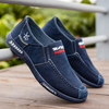 Hommes Toile Respirant Soft Semelle Confortable Glisser Sur Vieux Pékin Conduite Chaussures Décontractées