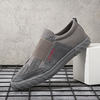 Hommes Toile Respirant Soft Semelle Confortable Slip On Brief Pure Color Casual Chaussures De Cour
