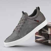 Hommes Toile Respirante Soft Bas À La Mode Solide À Lacets Confortables Chaussures Décontractées