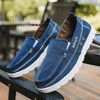 Hommes Toile Respirante Soft Semelle Antidérapante Brief Pure Color Comfy Casual Chaussures De Cour