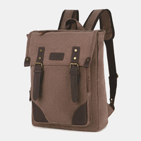 Hommes toile voyage en plein air grande capacité 14 pouces sac pour ordinateur portable sac décole voyage bacpack