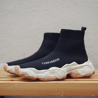Hommes Tricoté Tissu Confortable Antidérapant Casual Chunky Running Sock Sneakers