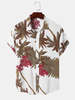 Hommes Tropical Leaf Hawaii Style Casual Skin Friendly Matching Soft Chemises
