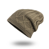 Hommes Unisexe Hiver Plus Velours Chaud Slouchy Tricot Bonnet Chapeau Casual Plus Taille Cache-O