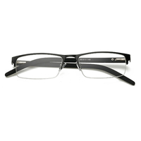 Hommes Unisexe Léger Clair Lentille Lunettes De Lecture Carré Cadre Métal Casual Lunettes