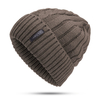 Hommes Unisexe Vintage Cyclisme Cache-oreilles Tricot En Peluche Brimless Hat Outdoor Ski Beanie Cap