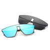 Hommes unisexe Vintage métal grand cadre Sun Glassess été Outdooors UV lunettes de protection