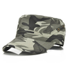 Hommes Vintage coton respirant Flat Baseball Hat Visière extérieure Cap militaire d