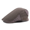 Hommes Vintage Cotton Beret Cap Casual Outdoor Boucle réglable Sun Forward chapeaux
