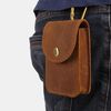 Hommes Vintage En Cuir Véritable Caractéristique Téléphone Fumée Sac De Rangement De Pièces De Monnaie Suspendus Packs D