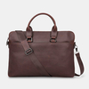 Hommes Vintage Faux Cuir Multi-Carry Grande Capacité Solide Couleur Porte-documents Sacs À Main Daffaires Sac À Ban