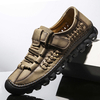 Hommes Vintage Microfibre Casual Business Soft Oxfords en cuir