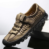 Hommes Vintage Microfibre Casual Business Soft Oxfords en cuir