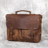 Hommes Vintage Multifonction Grande Capacité Daffaires Sac À Bandoulière Multi-poches PU Sac À Main En Cuir Épaule