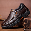 Hommes Véritable Cuir de Vache Imperméable Confortable Antidérapant Soft Slip On Casual Oxfords