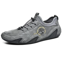 Hommes Véritable cuir Soft Semelle antidérapante Casual Chaussures de randonnée"idiennes