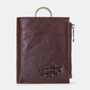 Hommes Véritable Cuir Vintage RFID Blocage Zipper Portefeuille Porte-Cartes Porte-Monnaie Sac