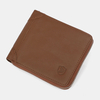 Hommes Véritable En Cuir RFID Blocage Anti-vol Zipper Rétro Porte-Cartes En Peau De Vachette