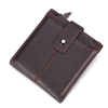 Hommes Véritable Portefeuilles Courts en Cuir Porte-Cartes Vintage Zipper Carte de Crédit Portefeuille avec 12 emplaceme