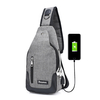 Hommes Femmes Extérieur Casual Port USB Sac à Poitrine Sac Crossbody