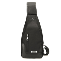 Hommes USB Anti-vol Coffre Sac À Bandoulière Messenger Sac À Dos Dépaule Sling Pack Sports Travel
