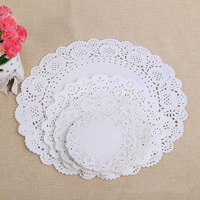 Honana 100 pcs Creux Rond Dentelle Huile Absorbant Papier Gâteau Biscuit BRICOLAGE Cuisson Alimentaire Filtre Papier