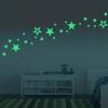 Honana autocollant mural étoiles luisantes fluorescent DX-144 38x87CM