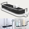 Honana BX-646 Poteau de salle de bain étagère Rangement de douche Caddy Rack Organizer Tray Holder
