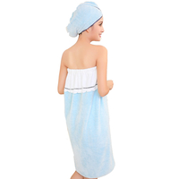 Honana BX-R970 Able Wear Spa Microfibre Soft BathRobe Femme Jupe de bain avec bouchon de bain