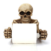 Honana BX Titulaire de la tablette de papier toilette Creative Skull Tissue Box Wall Mount Sanitary Roll